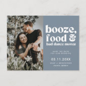 Carte Postale Faire-part Chic Photo de Mariage Save the Date (Devant)