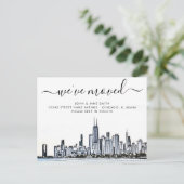 Carte postale Faire-part Chicago Moving (Debout devant)