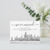 Carte postale Faire-part Chicago Moving (Debout devant)