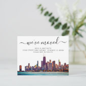 Carte postale Faire-part Chicago Moving (Debout devant)