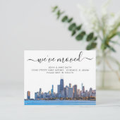 Carte postale Faire-part Chicago Moving (Debout devant)