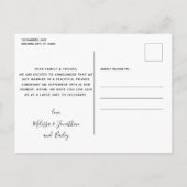 Carte Postale Faire-part Chien d'honneur Mariage de chien Chien marié (Dos)