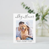 Carte Postale Faire-part Chien d'honneur Mariage de chien Chien marié (Debout devant)