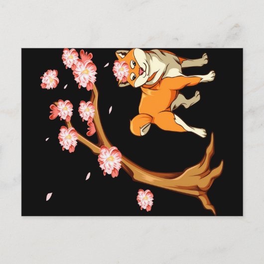 Carte Postale Faire-part Chien Shiba Inu Drôle | Cadeau Significatif de Cha (Devant)