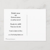 Carte Postale Faire-part Chiffres d'étiquette mignonne Enregistrer la date (Dos)