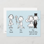 Carte Postale Faire-part Chiffres d'étiquette mignonne Enregistrer la date (Devant / Derrière)