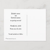 Carte Postale Faire-part Chiffres d'étiquette mignonne Enregistrer la date  (Dos)