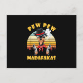 Carte Postale Faire-part chihuahua pew pew madafakas drôle amoureux de chih (Devant)