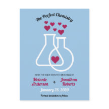 Chimie Moderne Cœur Mariage Sauvegarder La Date