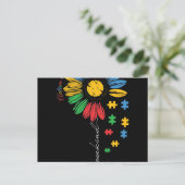 Carte Postale Faire-part Choisissez une fleur de tournesol de sensibilisati (Debout devant)