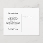 Carte Postale Faire-part Chouette blanche mignonne Aquarelle Nouvelle adres (Dos)