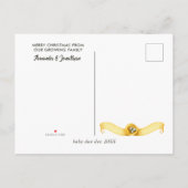 Carte Postale Faire-part Chouette d'hiver Chouette d'hiver Noël bébé attend (Dos)