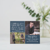 Carte Postale Faire-part Christian Bible Verse Photo Graduation Collage (Debout devant)