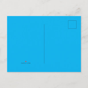Carte Postale Faire-part Ciel Bleu #00B0EF, Bleu de Balle