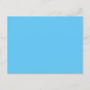 Carte Postale Faire-part Ciel bleu #5EC5F3, Blue Hosta