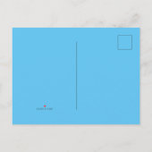 Carte Postale Faire-part Ciel bleu #5EC5F3, Blue Hosta (Dos)