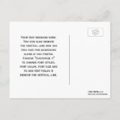 Carte Postale Faire-part Ciel de Boston encadré avec mention "Save the Date (Dos)