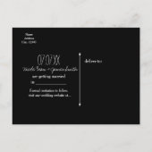 Carte Postale Faire-part Ciel de Nuit Enchanté Palmiers & Lumières Sauvegar (Dos)