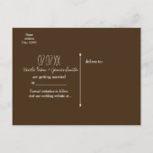 Carte Postale Faire-part Ciel rustique enchanté étoiles et feuillage à rete (Dos)