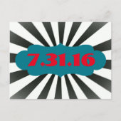 Carte Postale Faire-part Cirque Enregistrer la date (Devant)