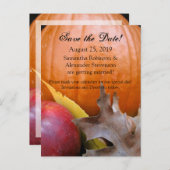 Carte Postale Faire-part Citrouille d'automne, Mariage de automne Apple Enr (Devant / Derrière)