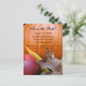 Carte Postale Faire-part Citrouille d'automne, Mariage de automne Apple Enr (Debout devant)