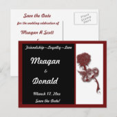 Carte Postale Faire-part Claddagh Save the Date (Devant / Derrière)
