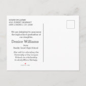 Carte Postale Faire-part Classe de 2023 Moderne Photo Lycée Graduation (Dos)