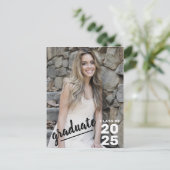 Carte Postale Faire-part Classe de 2023 Moderne Photo Lycée Graduation (Debout devant)