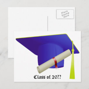 Carte Postale Faire-part Classe de 20XX Graduation