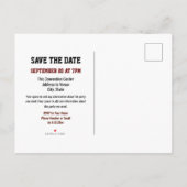 Carte Postale Faire-part Classe école Réunion Faux Gold Confetti (Dos)