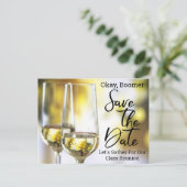 Carte Postale Faire-part Classe Réunion Enregistrer La Date Baby Boomer Cha (Debout devant)