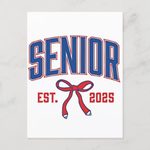 Carte Postale Faire-part Classe terminale 2025 Coquette Promotion 2025 Ruba