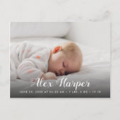Carte Postale Faire-part Classic photo collage Naissance (Devant)
