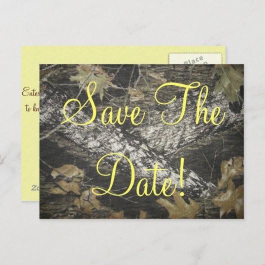 Carte Postale Faire-part Classy Redneck, Sauvegarder la Date ! (Devant / Derrière)