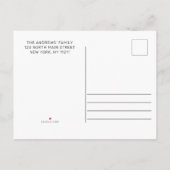 Carte Postale Faire-part Clé photo mouvante noir blanc simple moderne (Dos)