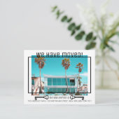 Carte Postale Faire-part Clé photo mouvante noir blanc simple moderne (Debout devant)