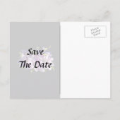 Carte Postale Faire-part Clematis rose (Dos)