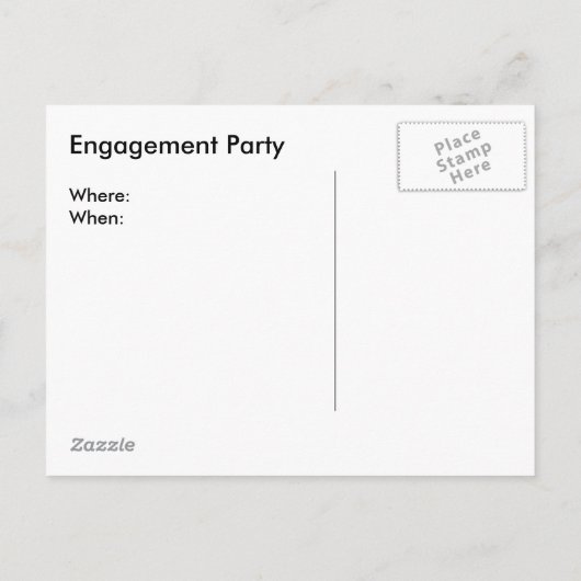 Carte Postale Faire-part Clématite Violette (Dos)