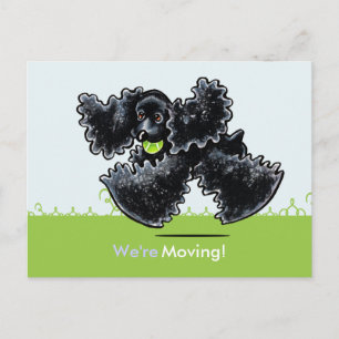 Carte Postale Faire-part Cocker Spaniel en mouvement à la nouvelle adresse
