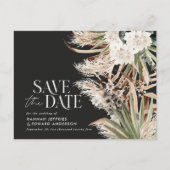 Carte Postale Faire-part Code QR botanique eucalyptus pampas rustique moder (Devant)