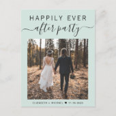 Carte Postale Faire-part Code QR de la soirée photo de mariage Happily Ever (Devant)