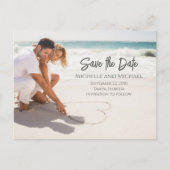 Carte Postale Faire-part Code QR de mariage moderne à budget limité pour an (Devant)
