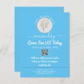 Carte Postale Faire-part Codes QR du logo promotionnel Be Safe Coiffeur (Devant / Derrière)