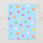 Carte Postale Faire-part Cœurs de bonbons de la Saint-Valentin (Devant)