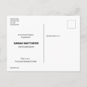 Carte Postale Faire-part Collage photo de remise de diplôme de niveau prima (Dos)