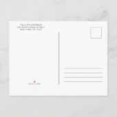 Carte Postale Faire-part Collage photo moderne simple Graduation (Dos)