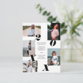 Carte Postale Faire-part Collage photo moderne simple Graduation (Debout devant)