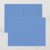 Carte Postale Faire-part Comflower Blue #6B95D0, Cold Purple (Devant / Derrière)