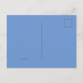 Carte Postale Faire-part Comflower Blue #6B95D0, Cold Purple (Dos)